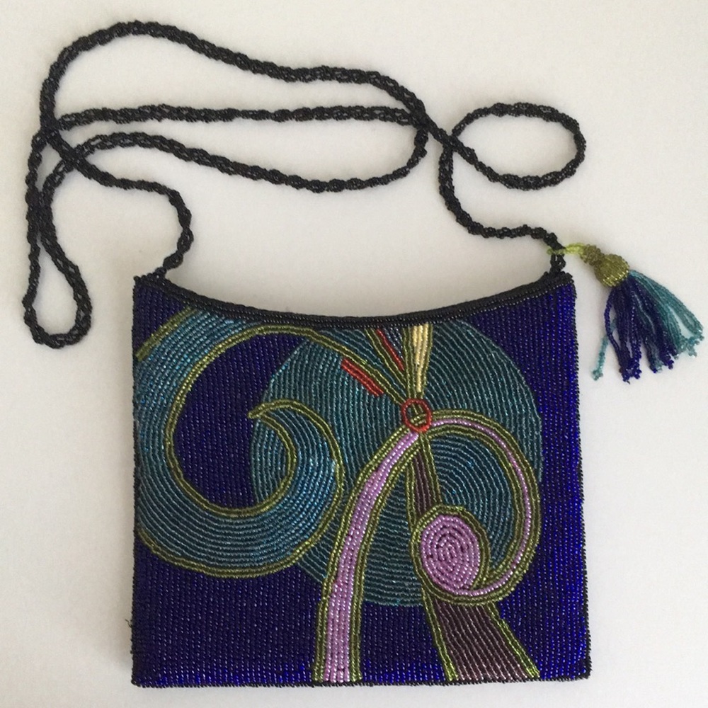 Gorgeous beaded bag by artist Dominic Pangborn